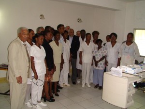 Motion - Mise en place du SAMU à Port au Prince : médecins et personnel médical ayant suivi les modules de formation de renforcement de soins d'urgence